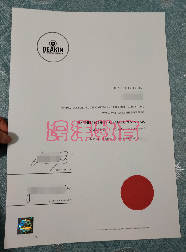 迪肯大学毕业证样本实体拍摄
